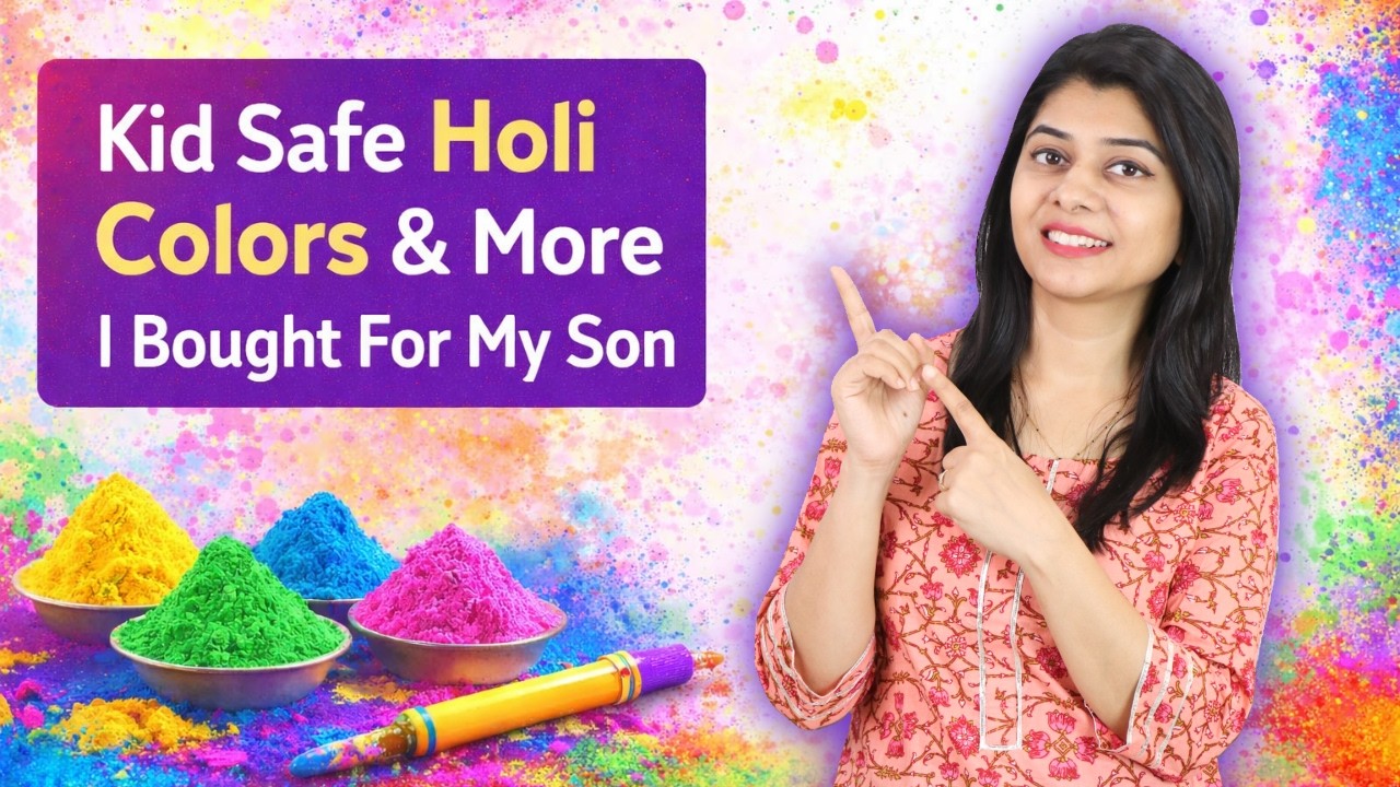 Kid Safe Holi Colors & More I Bought For My Son 👦🏻