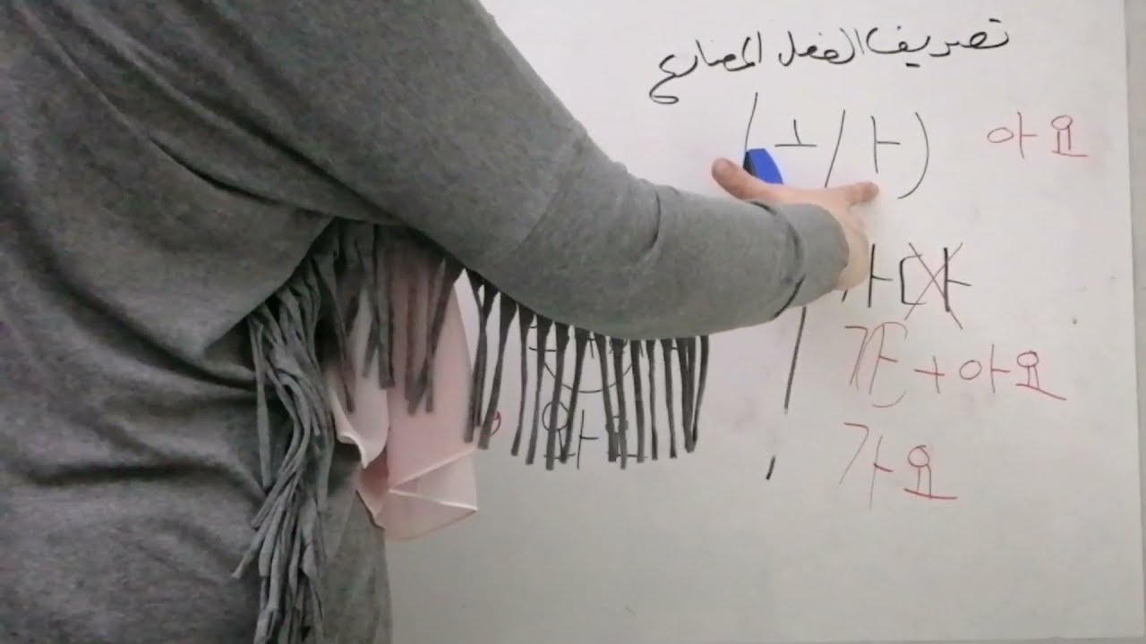 عندك مشكلة فى تصريف الفعل🤔 يبقى الدرس ده ليك--تصريف الأفعال فى اللغة الكورية فى زمن المضارع بسهولة