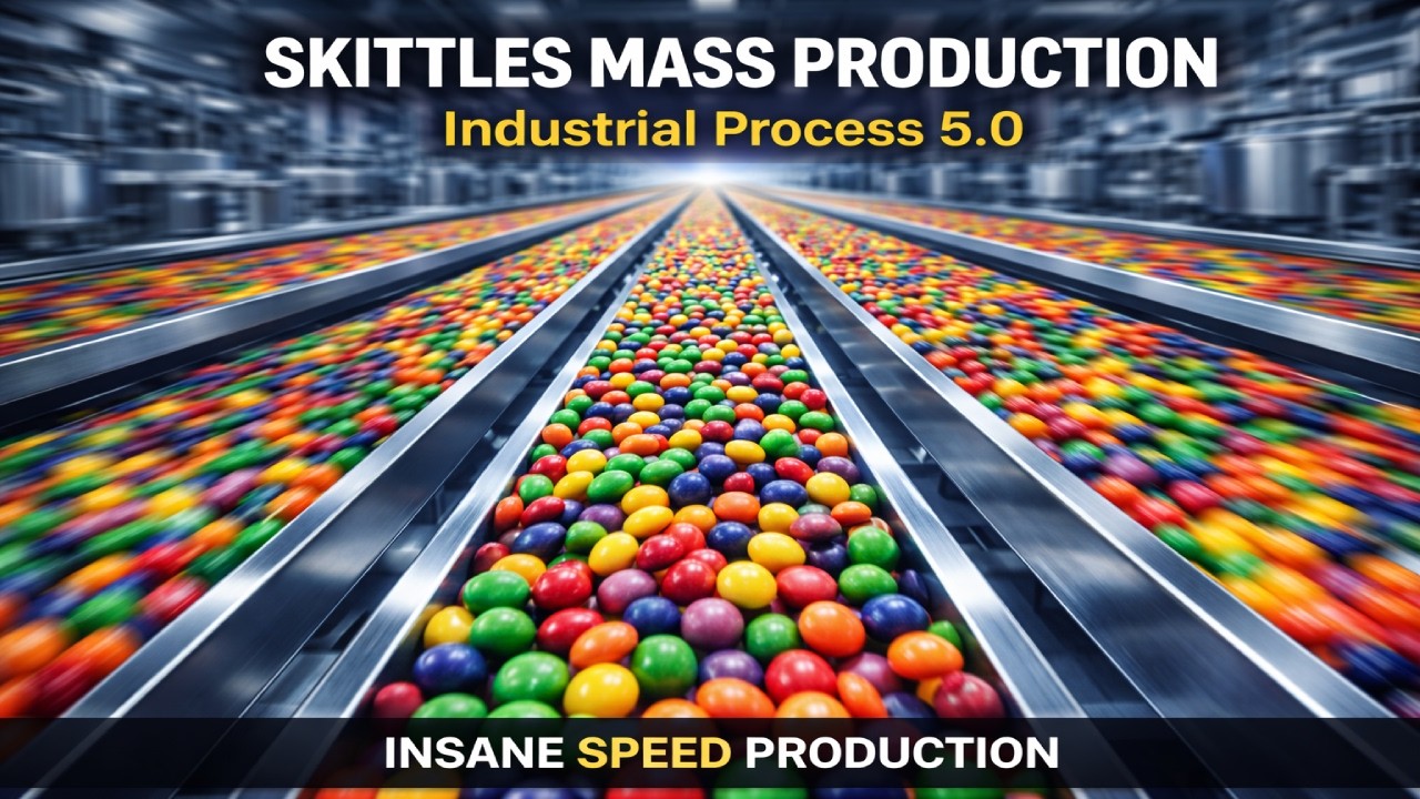 Inside a Massive Skittles Candy Factory | Full Automation
