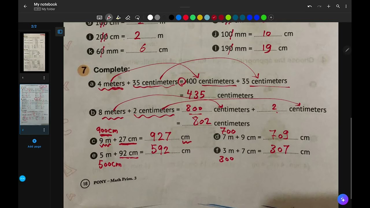 Some exercises  about  measuring  length 