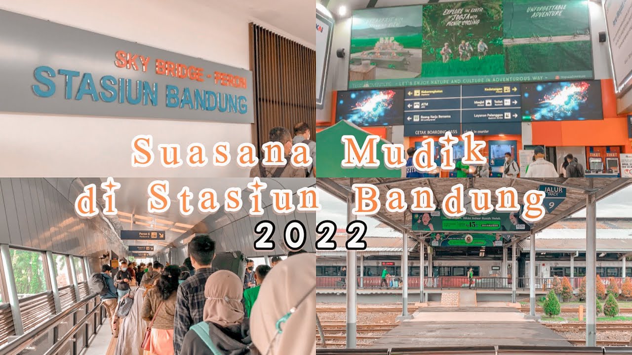 Suasana Mudik Lebaran di Stasiun Bandung 2022
