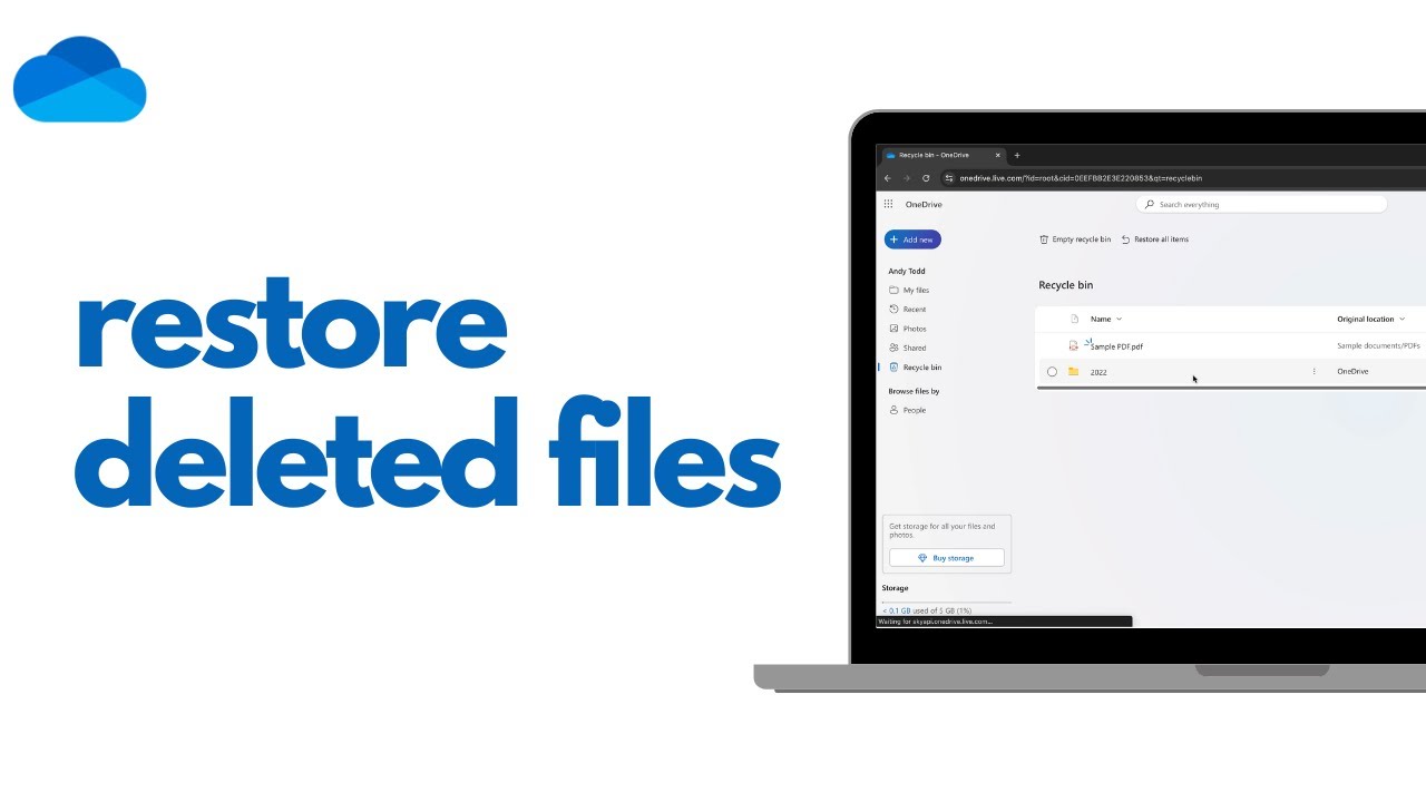Как восстановить удаленные файлы и папки в OneDrive [Microsoft 365 &mdash; Урок по OneDrive]