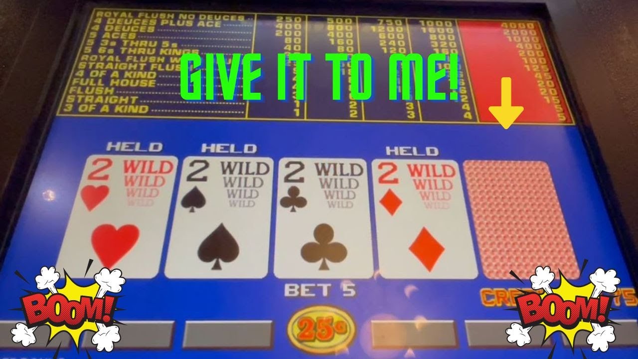 Video Poker: 9/6 Deuces Wild Bonus Poker 99.8% Payout Session