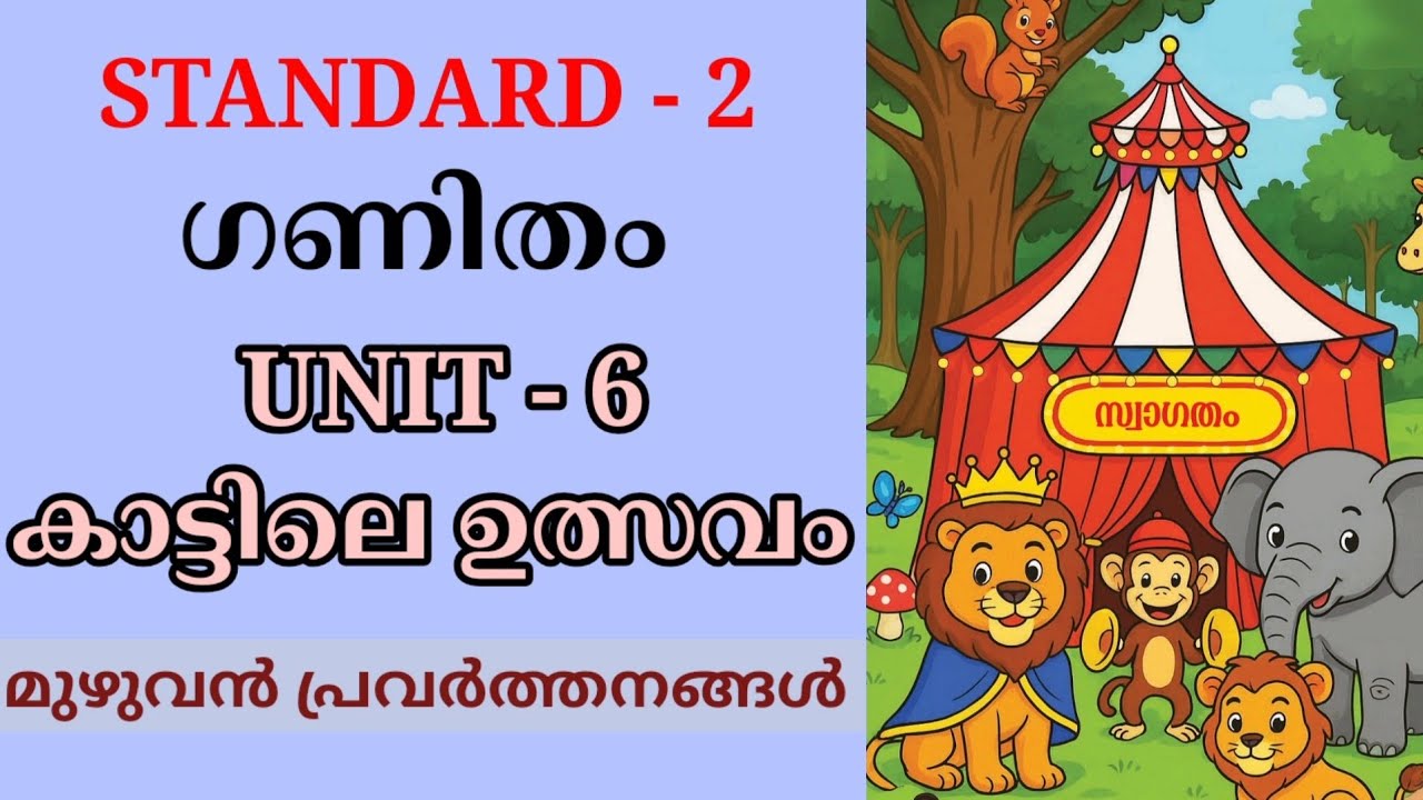 കാട്ടിലെ ഉത്സവം STD 2 MATHS UNIT 6 FULL ACTIVITIES | KAATILE ULSAVAM CLASS 2 MATHS CHAPTER 6 