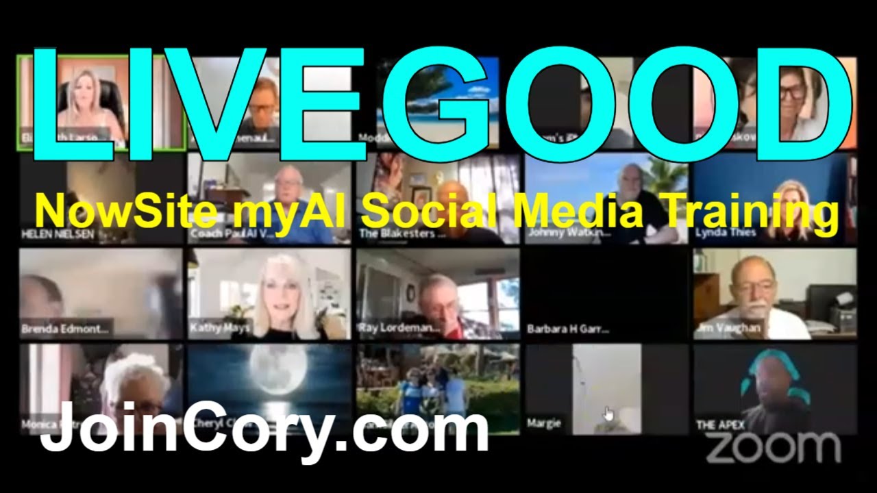 LIVEGOOD: NowSite myAI Training, How To Post Fast On Social Media
