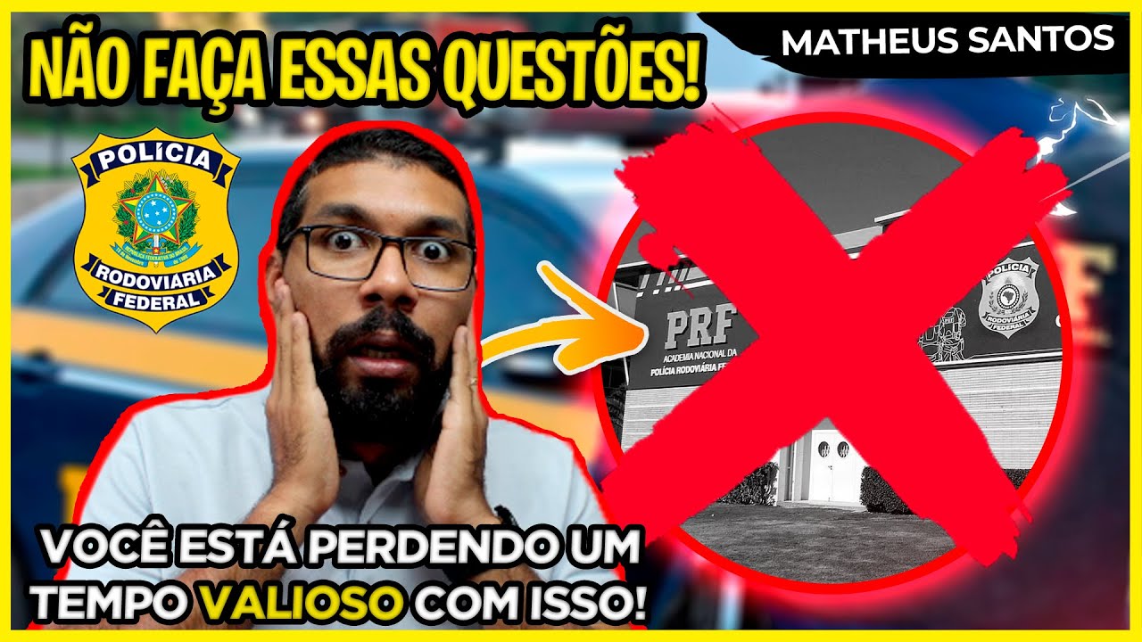 Cuidado com as QUEST&Otilde;ES de CFP da PRF!