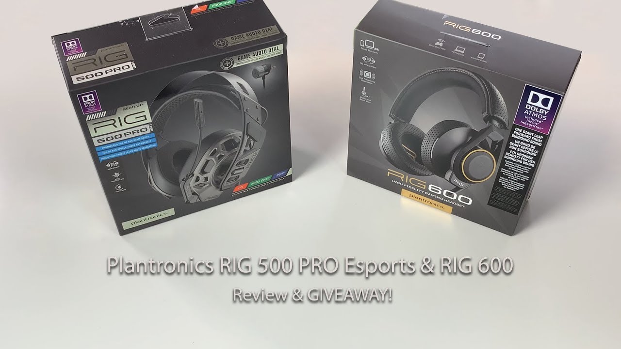 Plantronics RIG 500 PRO Esports & RIG 600 Review & Giveaway!