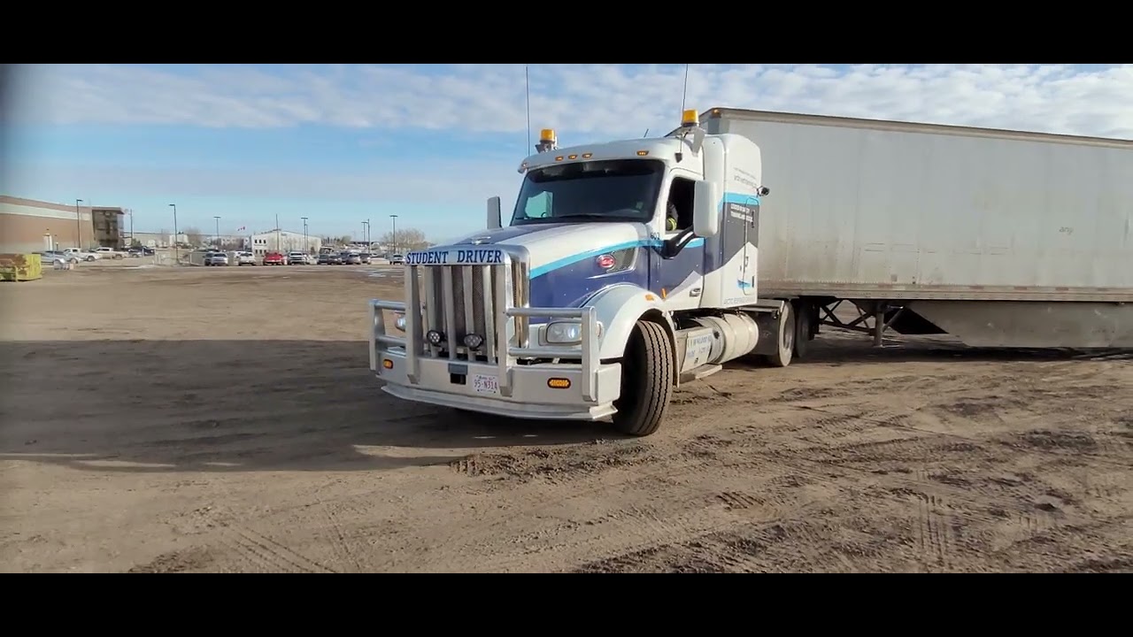 Alberta M.E.L.T Clear side (Driver side) Parallel Offset backing manouver (Student demonstrates)