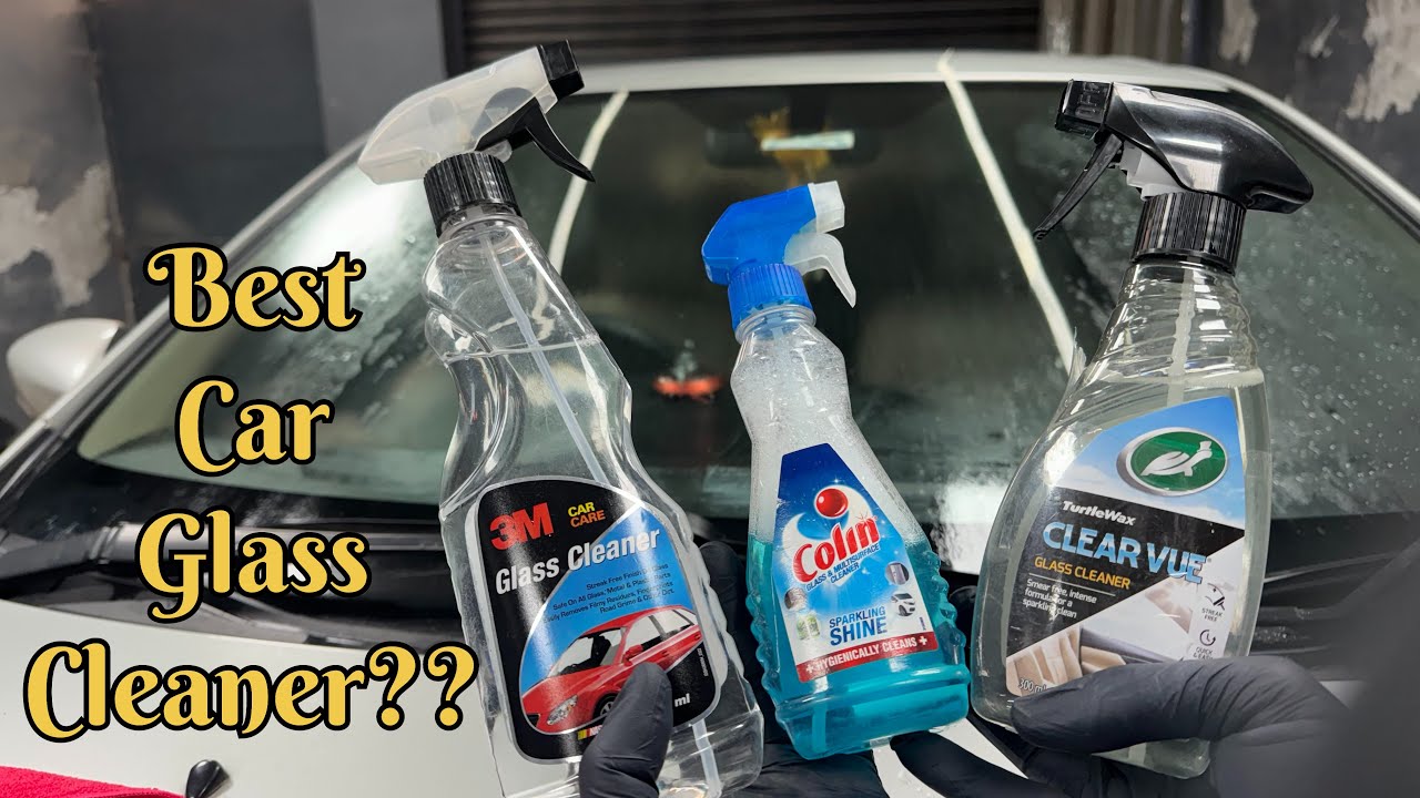 Best Windshield Cleaner For Your Car || 3m Glass Cleaner Vs Colin Vs Turtlewax Clear Vue Comparison
