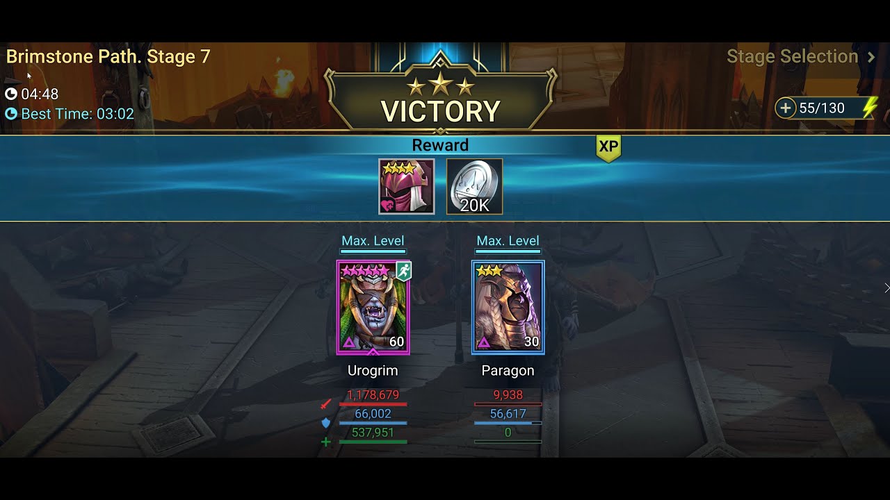 Raid classic - 3 Star Nightmare Campaign 12-7 'Paragon Cheese' with Urogrim (Pre-Nerf)