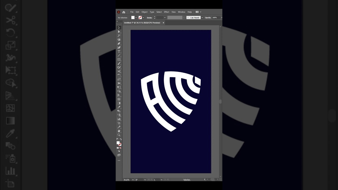 Shield Logo Design Adobe illustrator.! 