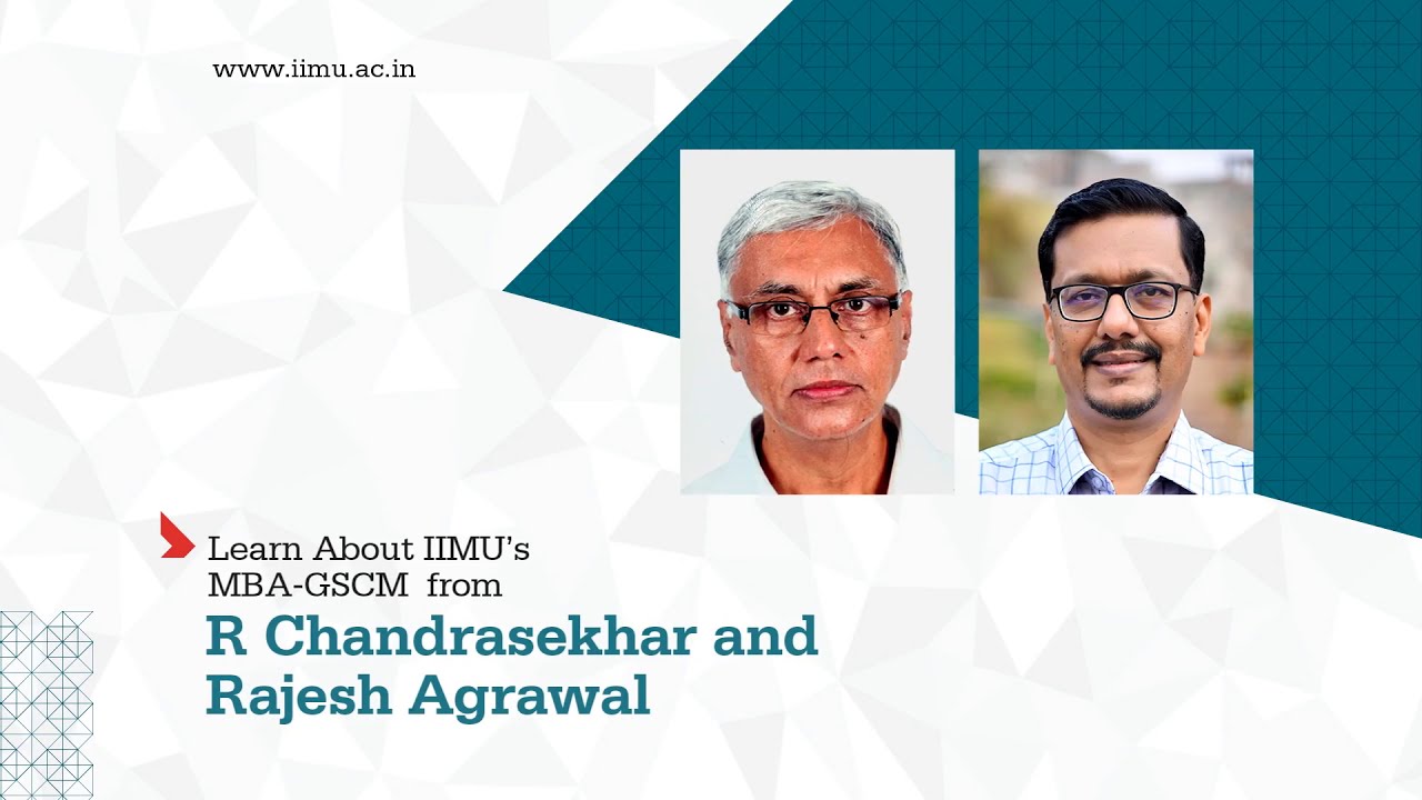 IIM Udaipur | GSCM Webinar | Supply Chain Management | One Year MBA