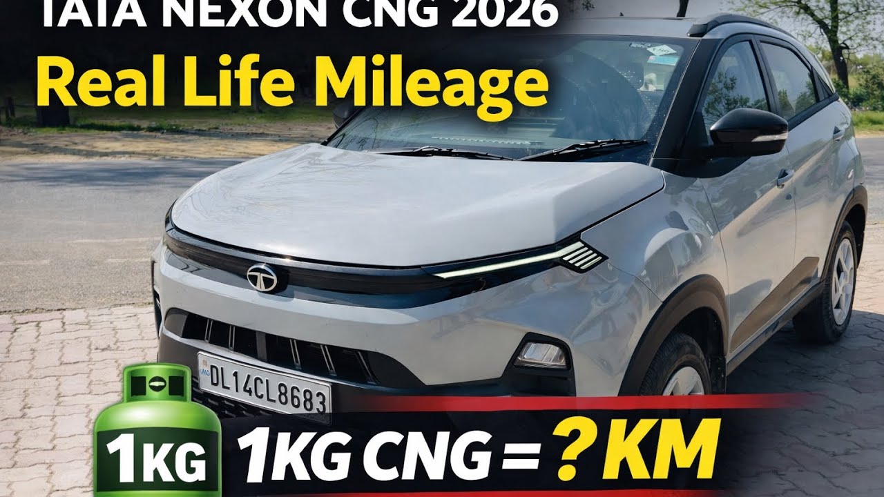 Tata Nexon CNG 2026 Real Mileage Test | 1 KG CNG Mein Kitne KM? Shocked 😳