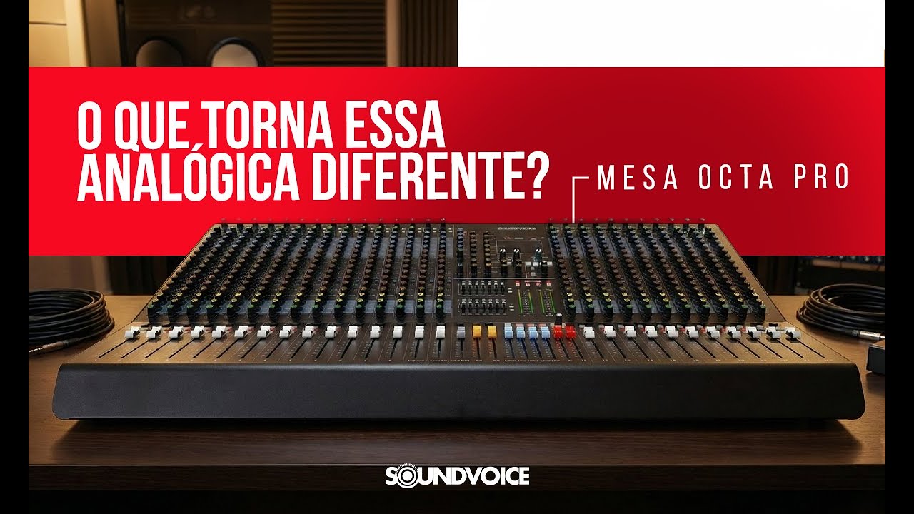 MESA OCTA PRO: 8 auxiliares | Uma mesa analógica robusta