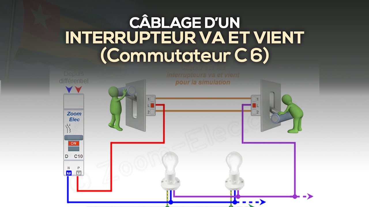 Câblage d'un interrupteur VA et Vient (C6)