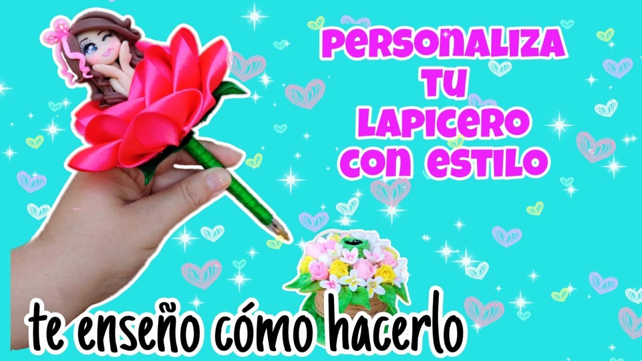 DIY: lapicero floral con porcelana fría | QUE TIERNO ARTE