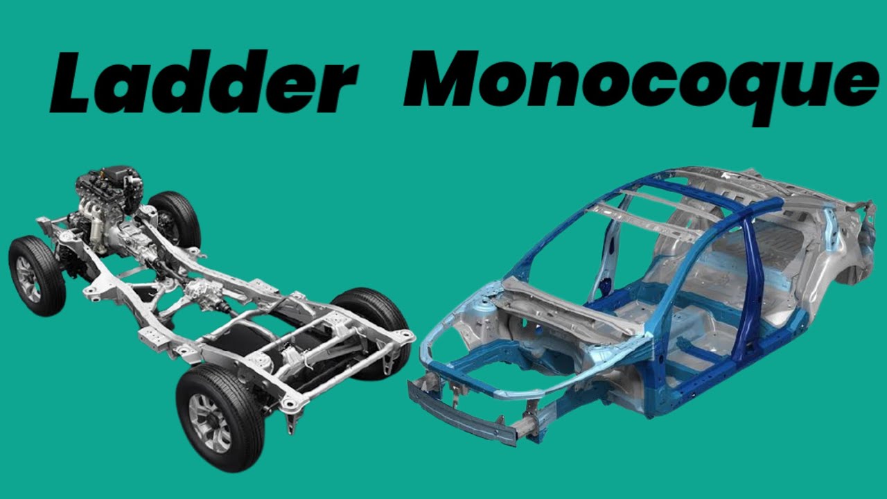 Ladder chassis and monocoque chassis difference. (Automobile theory explain)