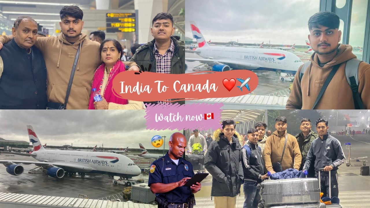 India to Canada🇮🇳✈️🇨🇦 || Emotional Video🇨🇦❤️