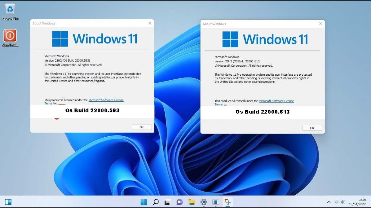 2022-04 Cumulative Update for Windows 11 for x64-based Systems (KB5012592) - New Update Windows