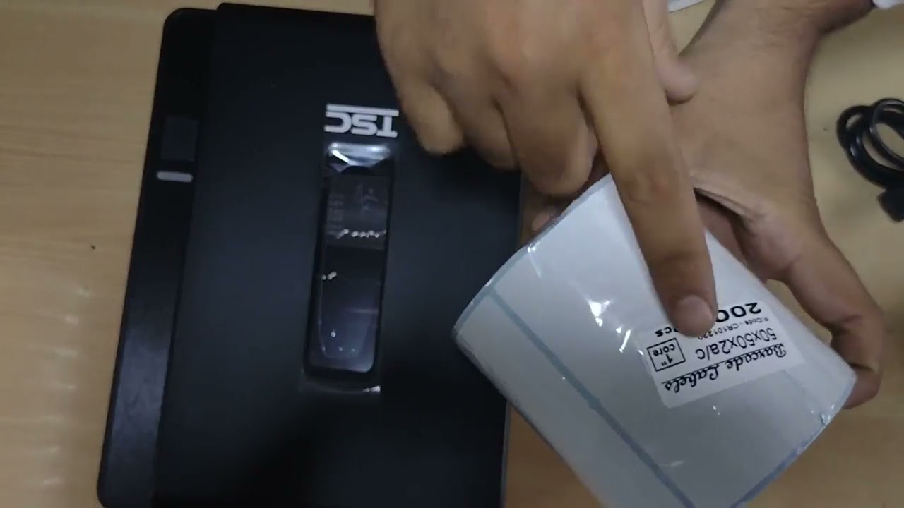 Media Loding Tsc Te 244 Barcode Printer in Hindi / Label and Roll Loading in Tsc Barcode printer