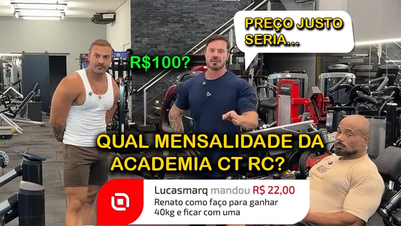 CARIANI EXPÕE QUAL VAI SER a MENSALIDADE da NOVA ACADEMIA CTRC na LIVE
