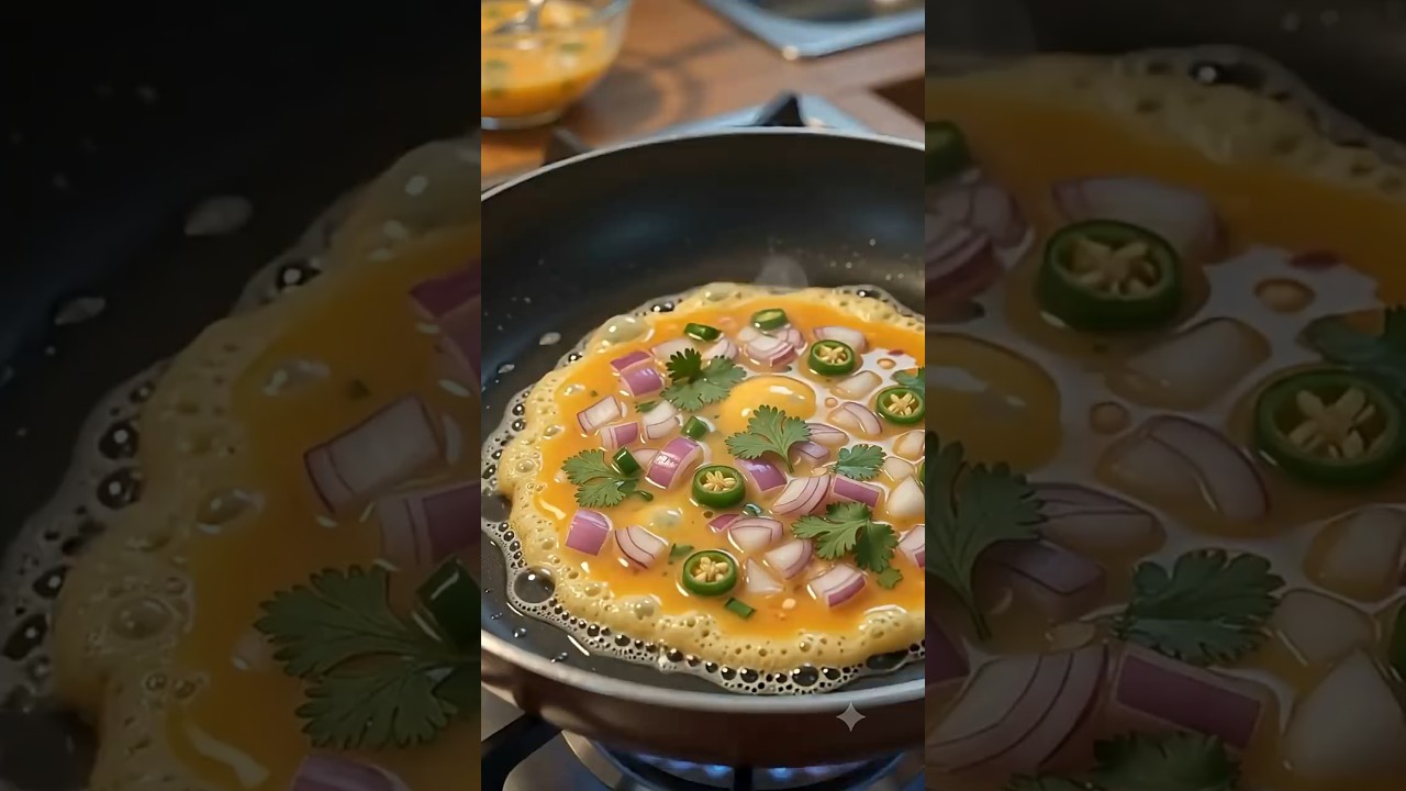 Mom's Dal Omelette Curry Recipe | Cozy Monsoon Night ASMR #food #cooking #ghiblistyle #animation