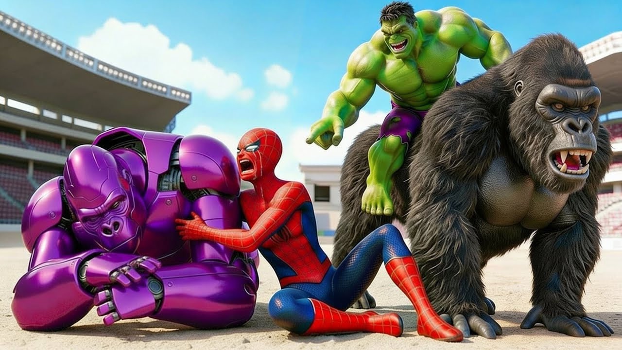 🦍🕷️ SPIDERMAN Wins The Magic Legendary King Kong Racing Championship – Epic Racing Challenge