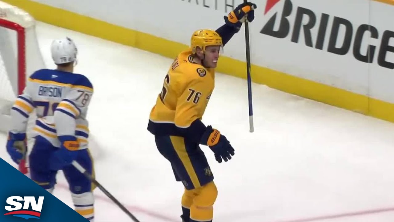 Predators'  Brady Skjei Finishes Beautiful Tic-Tac-Toe Goal