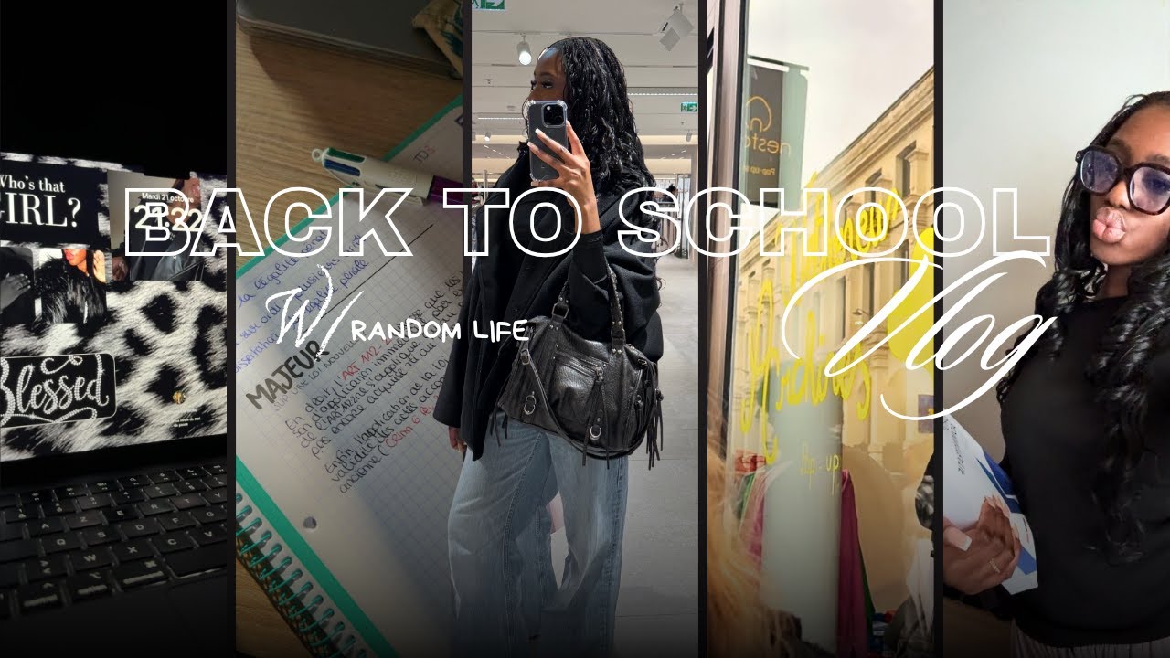 VLOG BACK TO SCHOOL : Shopping, hairstyle, school..