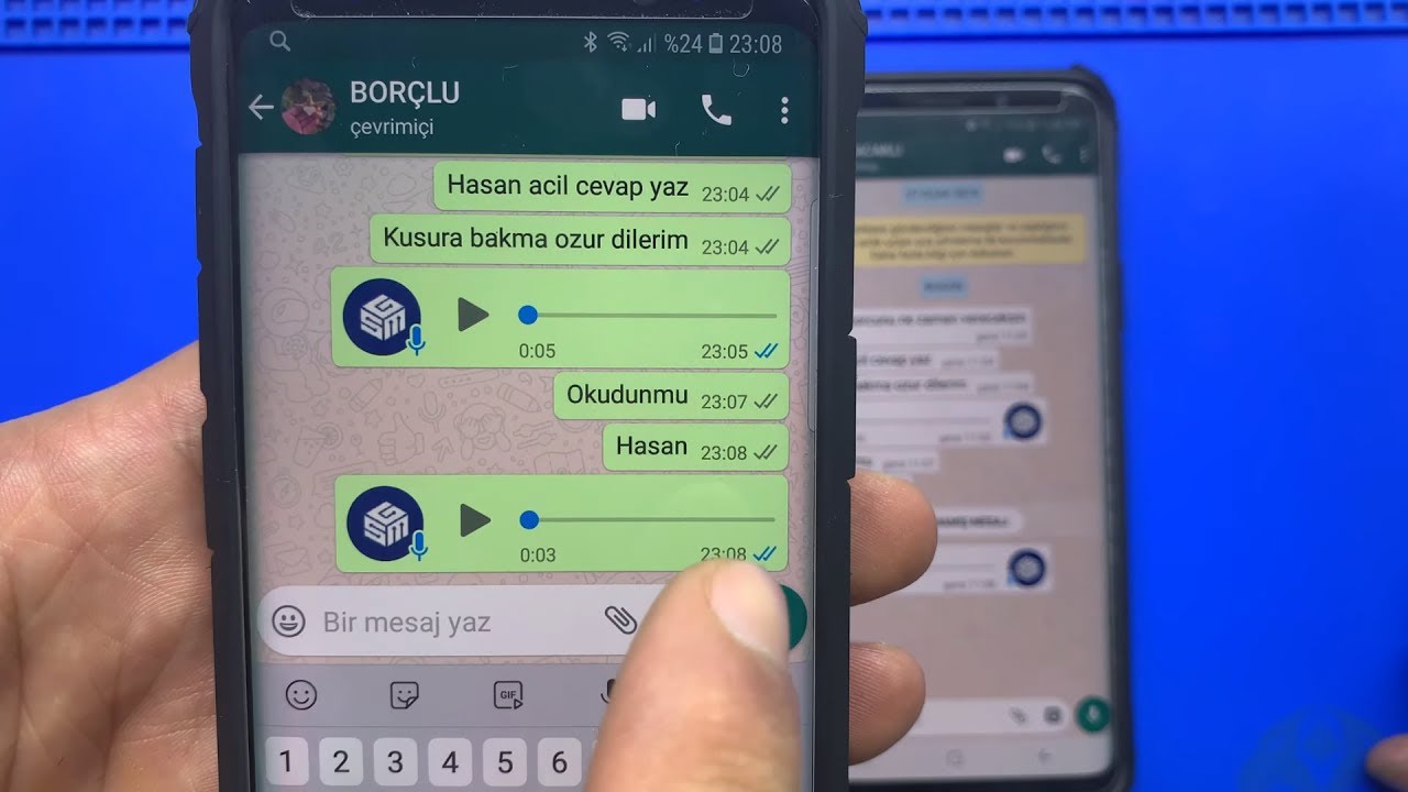 WhatsApp отключил чтение чека, но! Синий щелчок