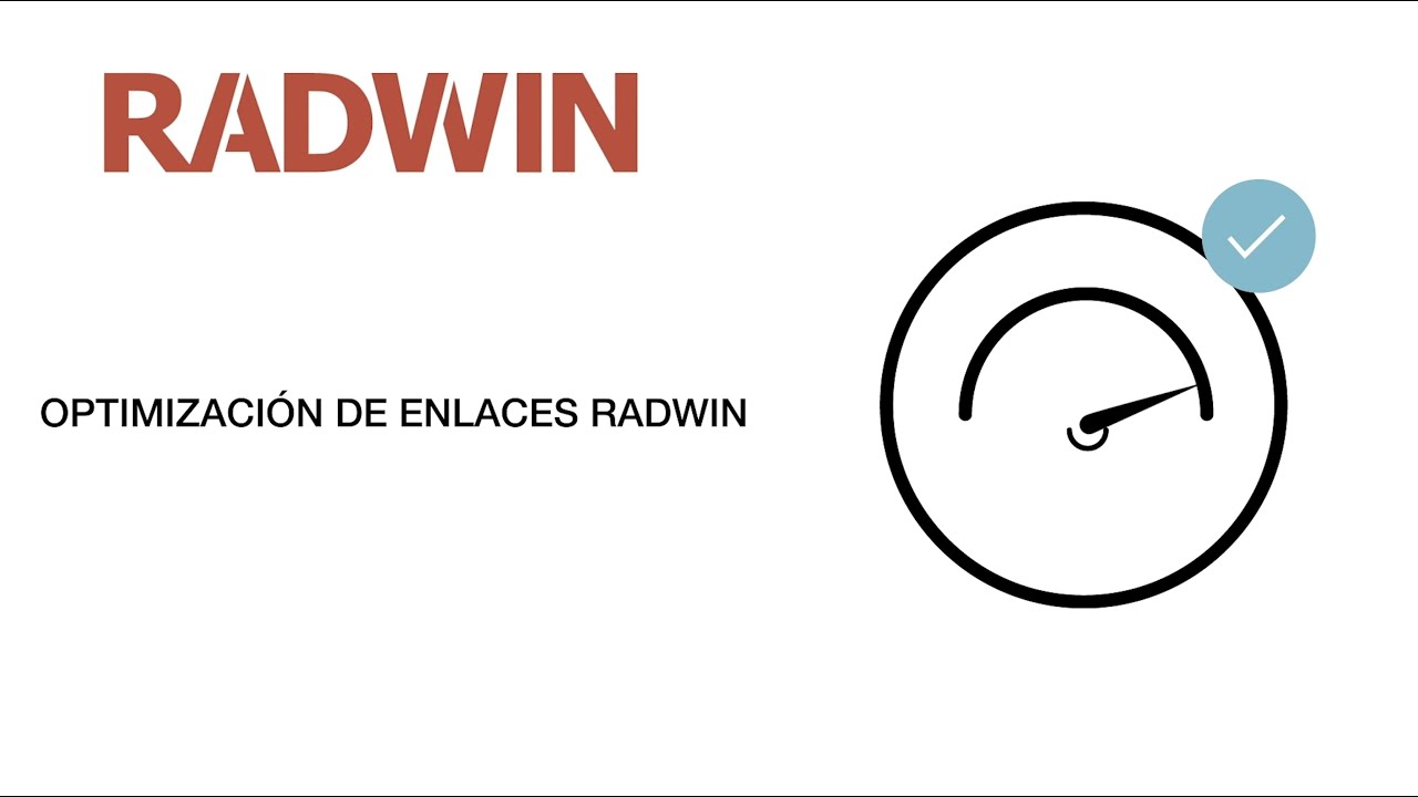 Tutorial: Optimización de enlace RADWIN