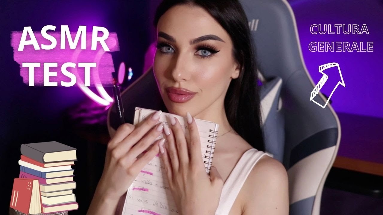 ASMR PER IMPARARE - TEST CULTURA GENERALE CON TRIGGERS RILASSANTI