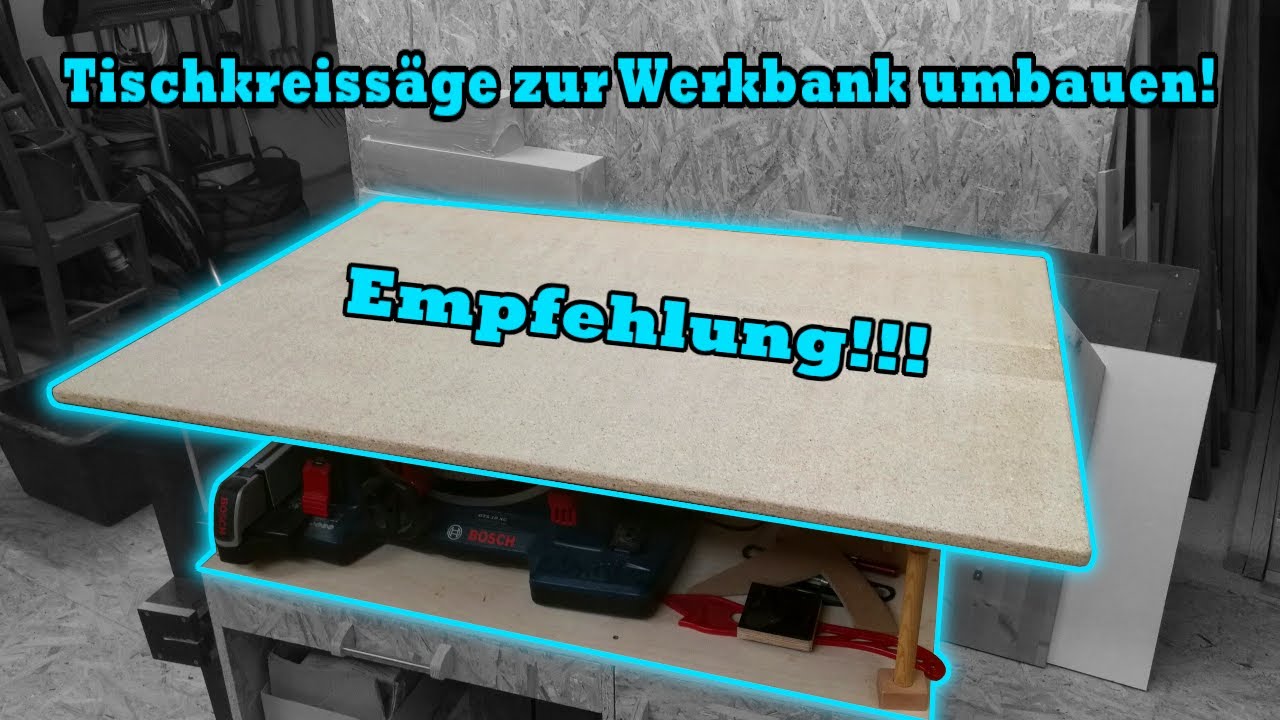 Kein Platz f&uuml;r eine freistehende Werkbank? Dann mach das aus deiner Tischkreiss&auml;ge 😮 | TM-Bastler