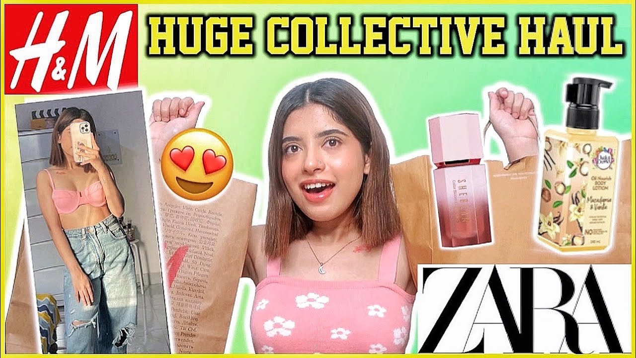 ZARA, H&M, Bodycare & Makeup🔥 *HUGE* Collective Try-On HAUL | Anindita Chakravarty