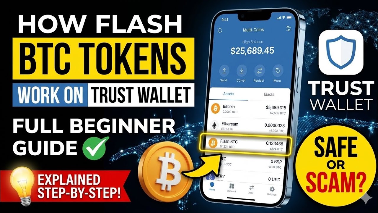 How Flash BTC Tokens Work on Trust Wallet &ndash; Full Beginner Guide