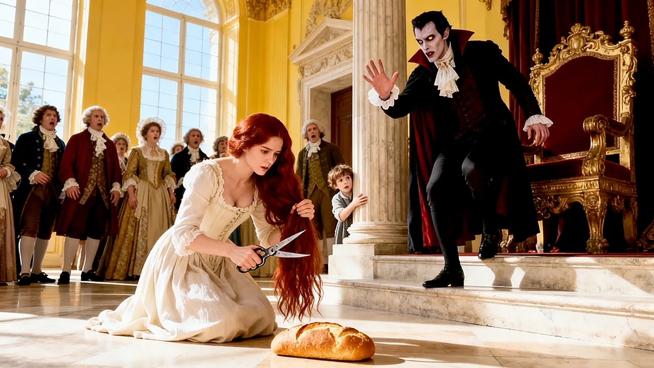 Widow Tried to Trade Her Hair for Bread — The Vampire King Said, “Keep It  I’ll Feed You Both.”
