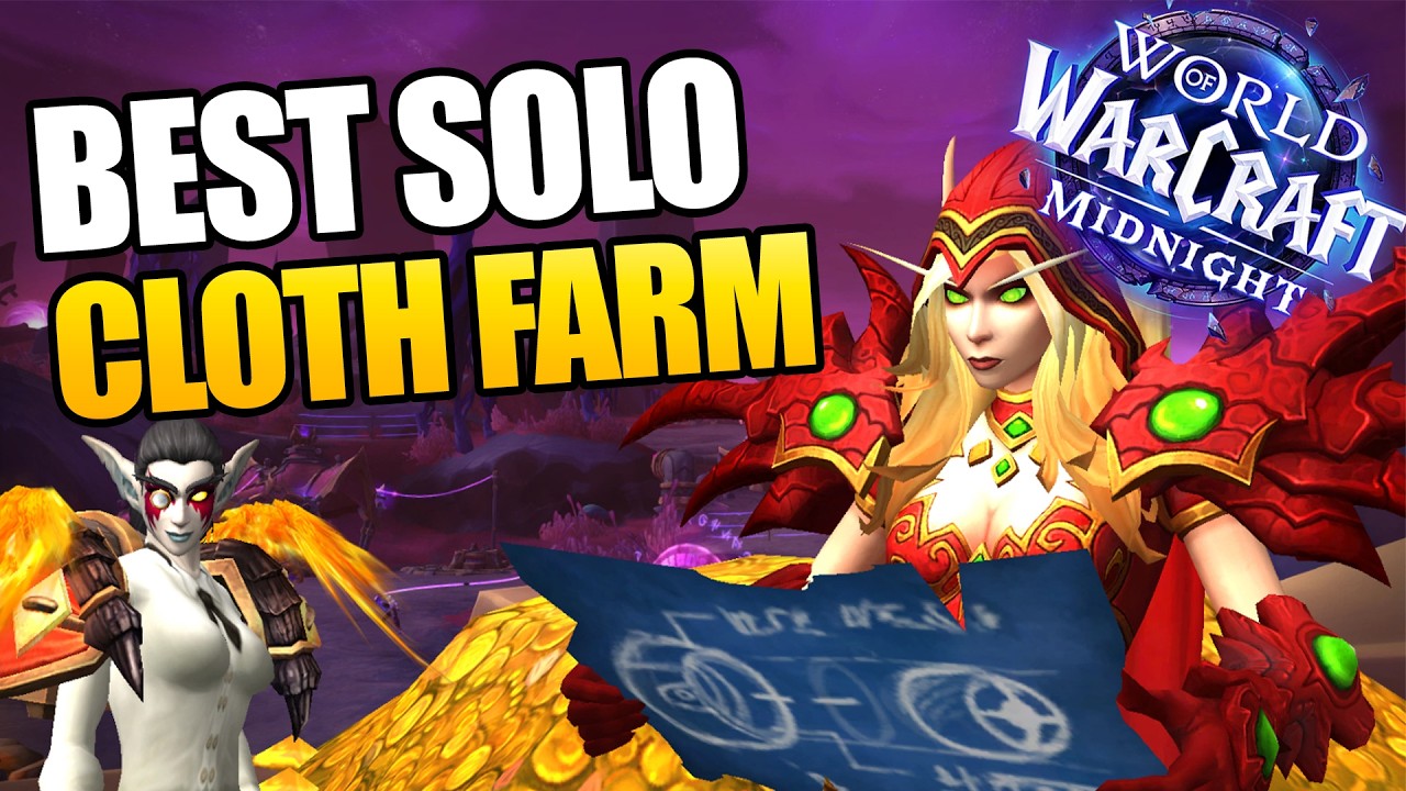 BEST SOLO Cloth Gold Farm in Midnight WoW