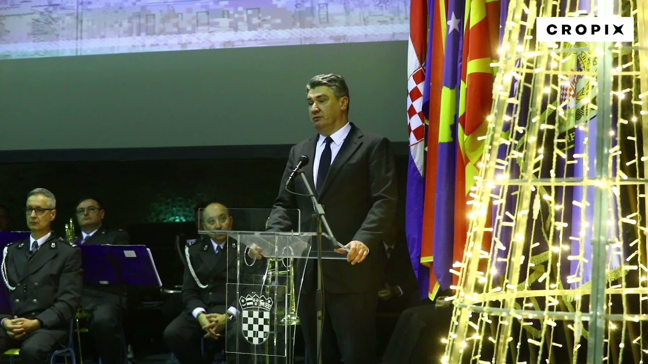 Predsjednik Republike Milanović na obilježavanju 30. obljetnice HVU-a Dr. Franjo Tuđman