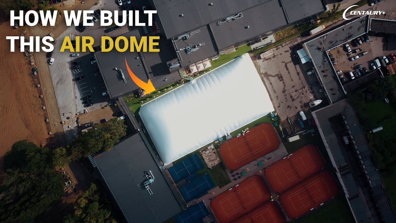 Air Dome Construction Process by CENTAURY+ | Inflatable Sports Dome Built in 5 Days