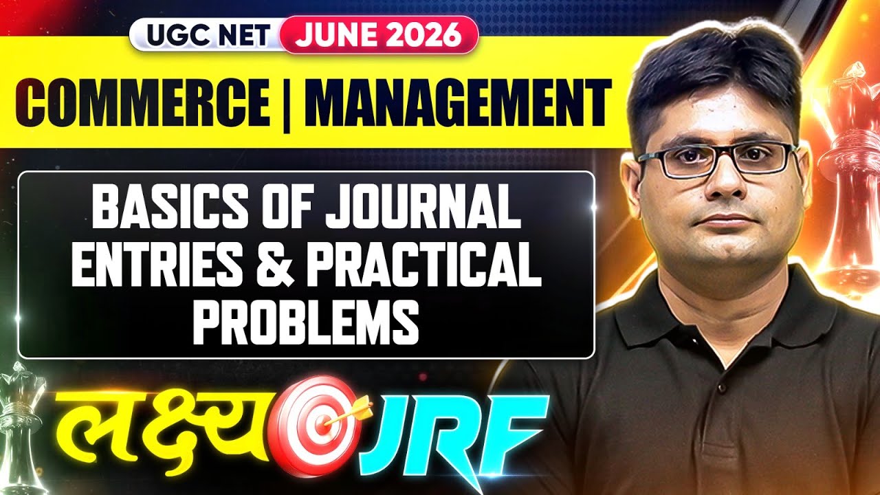 UGC NET Commerce 2026  | UGC NET Basic Of Journal Entries | UGC NET Commerce  Practical Problem's