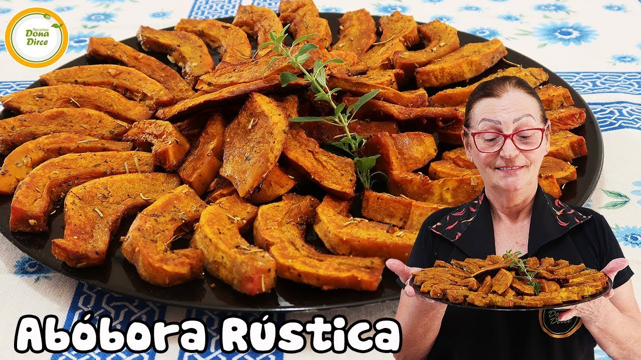 DONA DIRCE FAZENDO ABÓBORA RÚSTICA ASSADA COM ERVAS | ABÓBORA ASSADA #479