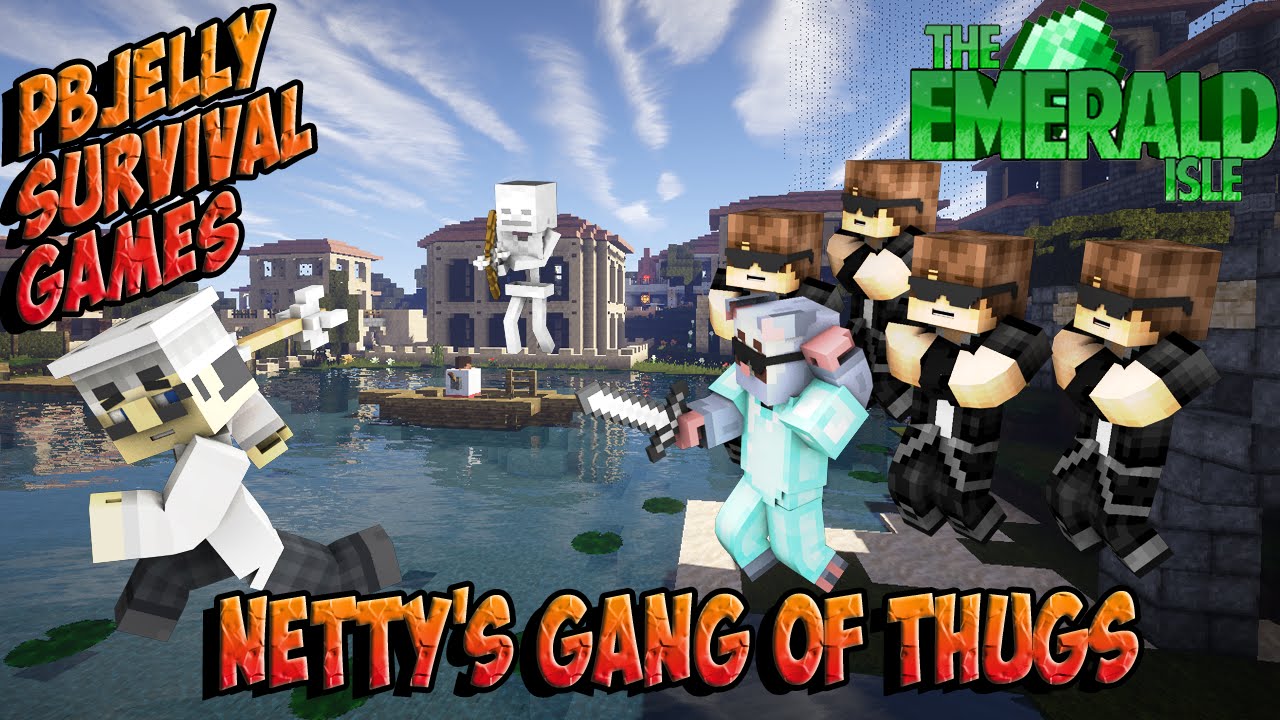 Minecraft PC Hunger Games - Nettys Gang of Thugs - With NettyPlays and Tomohawk1989