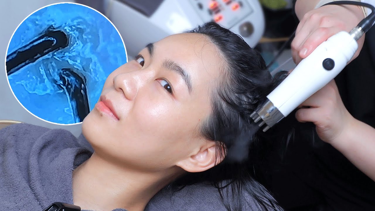 ASMR Самое профессиональное корейское лечение кожи головы | Ушная терапия | Best Hair Spa