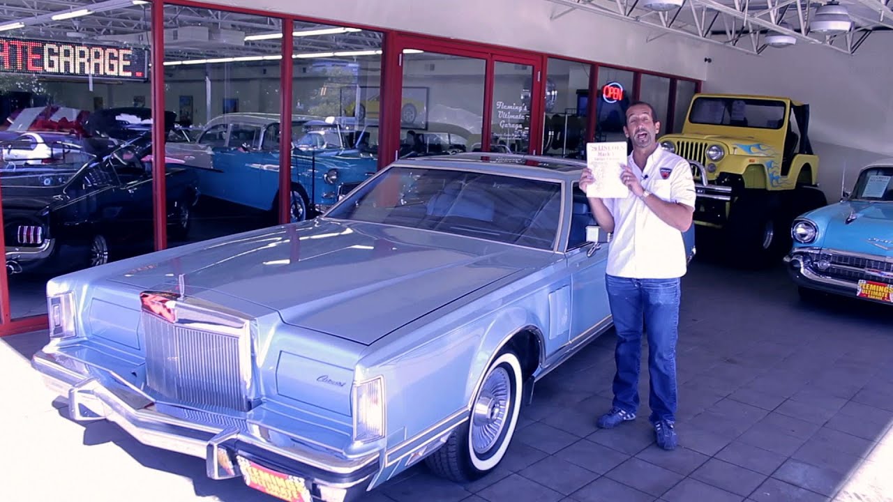 1979 Lincoln Continental Mark V Cartier Edition for sale with test drive, driving sounds