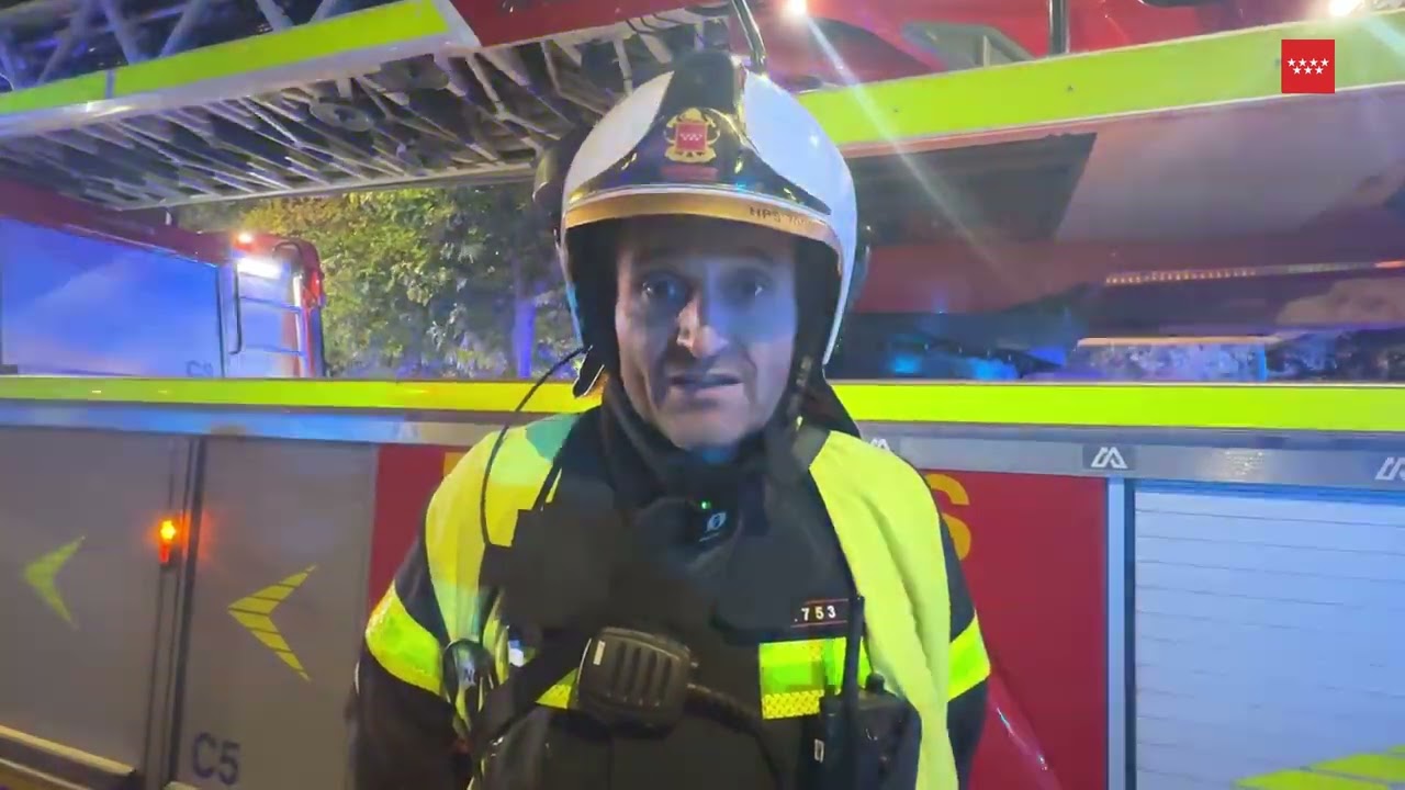 Incendio de vivienda en Coslada