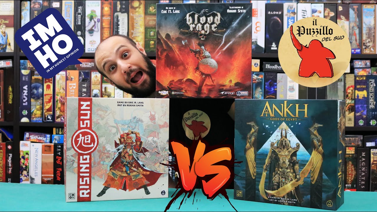 Blood Rage VS Rising Sun VS Ankh - Il Migliore della Trilogia?