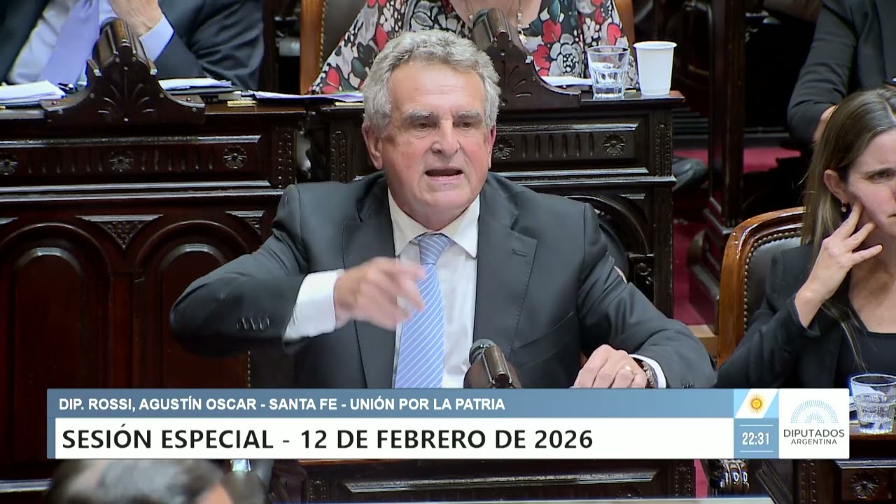 Diputado Rossi, Agustín Oscar - UxP - Sesión 12-02-2026 - PL