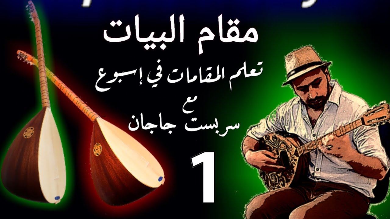 تعليم بزق + طمبورة ، مقام البيات + الحسيني + أبعاد المقامات 🤔 مع سربست جاجان  |Serbest Jajan