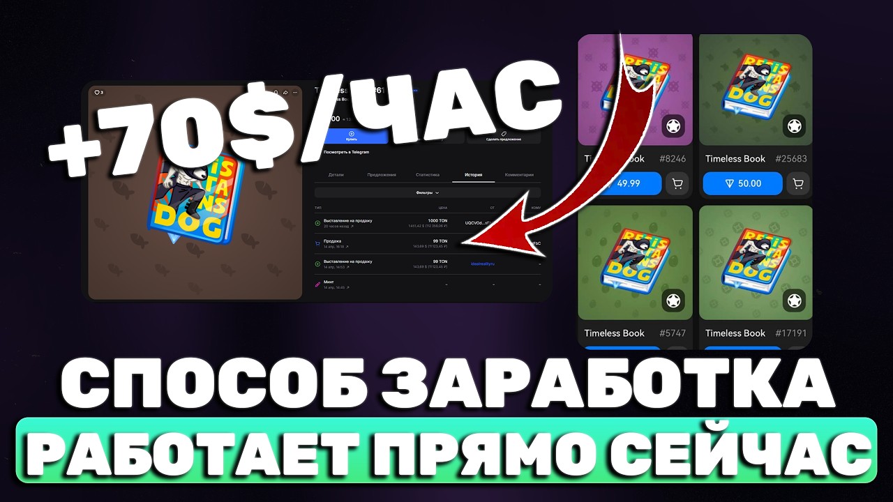 НОВЫЙ СПОСОБ ЗАРАБОТКА в TELEGRAM на NFT-ПОДАРКАХ! ЛЕГКИЙ ФЛИП!
