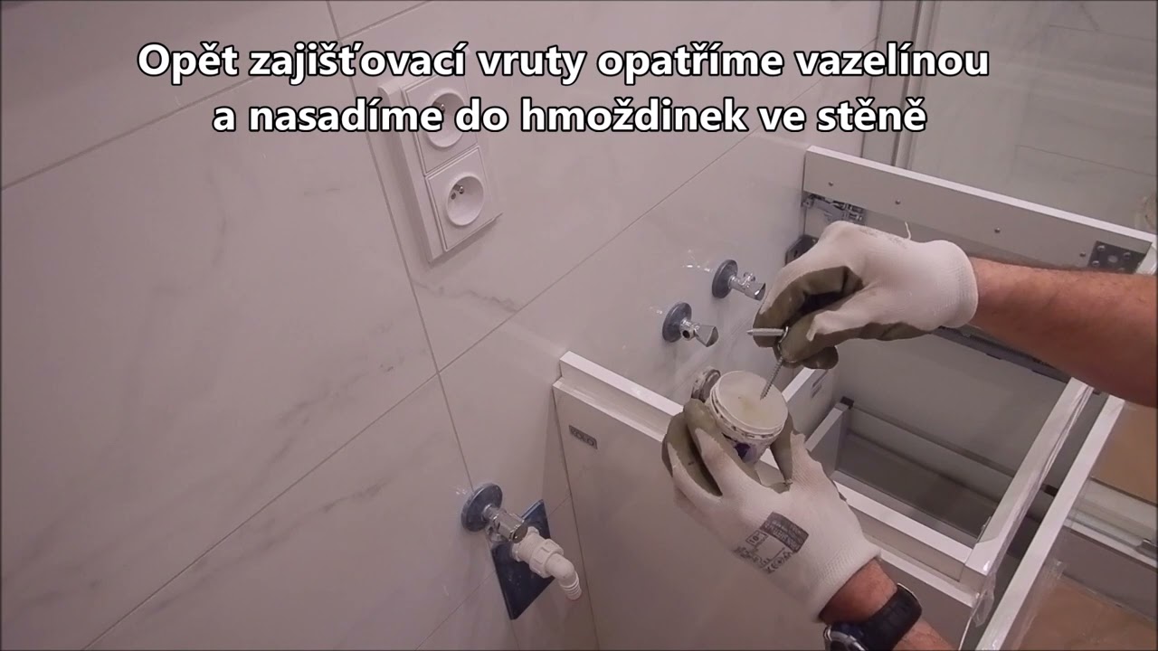 Jak namontovat skříňku umyvadla na stěnu koupelny